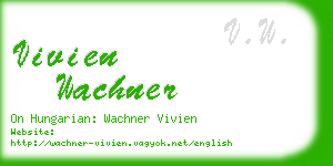 vivien wachner business card